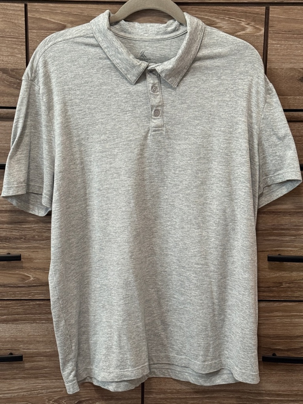 Kyodan Golf Polo Shirt Size Large Light Heather Grey